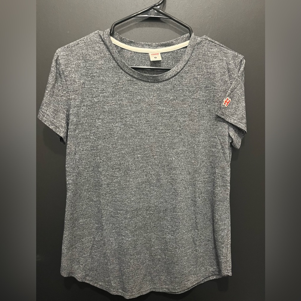 HOMAGE Black/white short sleeve fitted tee…